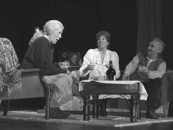 Chrissie Neal as Rose, Fiona Sinclair as Shirley and David Pile as William