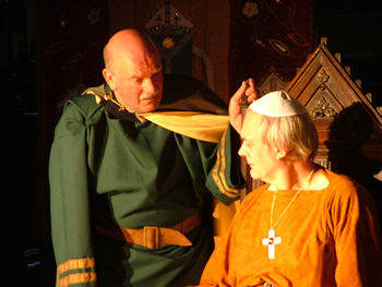 Dave Williams as a Knight and Jeremy Austin as Thomas Becket