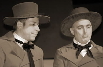 Tony Feltham as Bobchinsky and Graham Hawkins as Dobchinsky