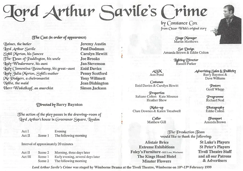Lord Arthur Savilles Crime 1991 Page 10-11