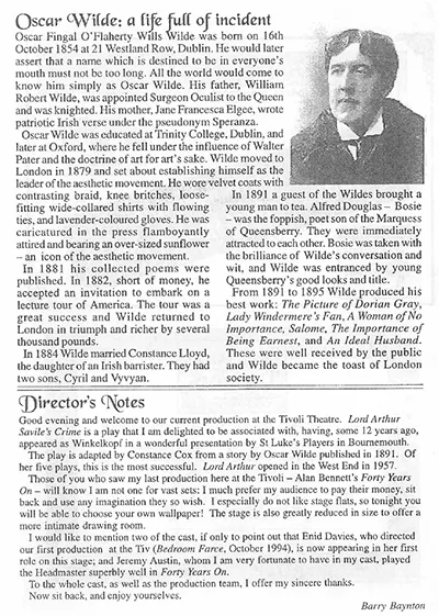 Lord Arthur Savilles Crime 1991 Page 5