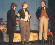 Colin Pile as Thomas Traddles, Tony Feltham as James Steerforth and Richard Neal as David Copperfield