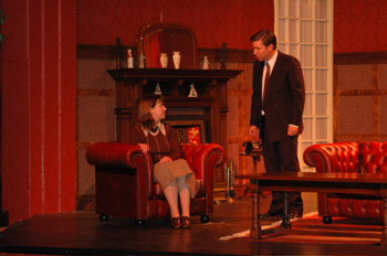 Tracey Nicholls as Mrs de Winter and Tony Feltham as Jack Favell
