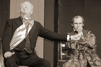 Roy Birch as Magistrate and Stuart Glossop as Khlestakov