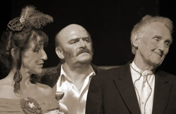 Jan Singfield as Anna, Dave Williams as Mayor and David Pile as Osip