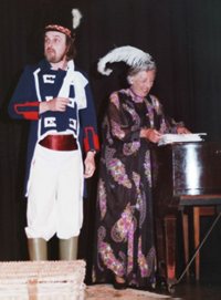 Mark Ellen as Ray and Margaret Pope as Audrey